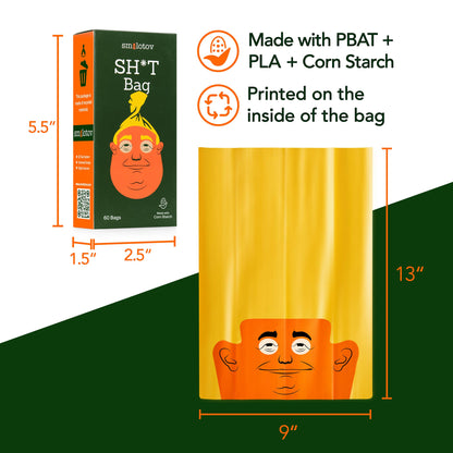 SH*T Bag - Stable Genius - Premium Pet Waste Bags x Smolotov